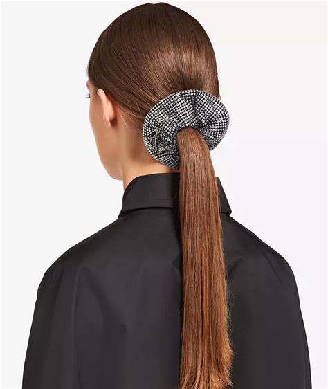 prada leather scrunchie|12 Best Designer Scrunchies: Luxury Hair Ties.